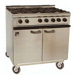 P6B0 6 Burner Gas Range Oven